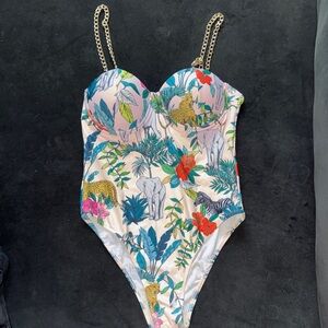 Tropical Print Swimsuit